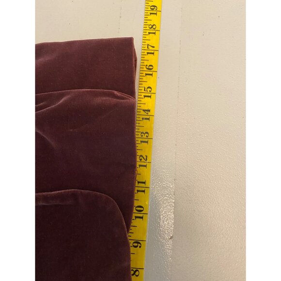 Vintage Lord & Taylor Burgundy Velvet Skirt Suit Set Small - Picture 12 of 16